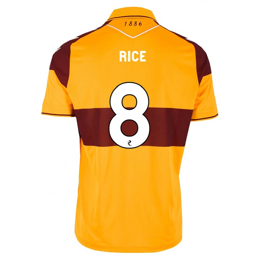 DanxenキッズKatie Rice#8マルーン オレンジホームシャツ2026/27ジャージーユニフォーム