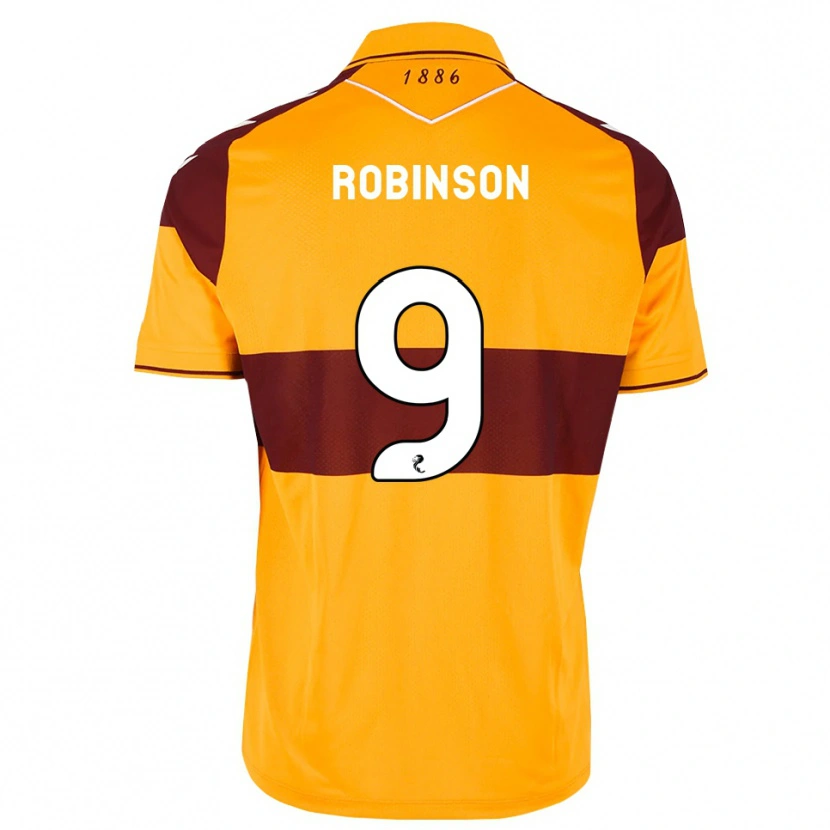 DanxenキッズZach Robinson#9マルーン オレンジホームシャツ2026/27ジャージーユニフォーム