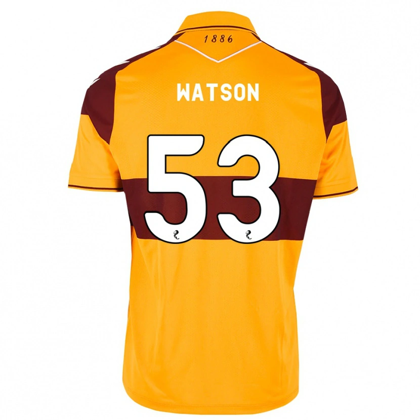 DanxenキッズBlane Watson#53マルーン オレンジホームシャツ2026/27ジャージーユニフォーム