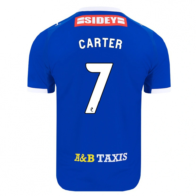 DanxenキッズNicole Carter#7青赤黄ホームシャツ2026/27ジャージーユニフォーム