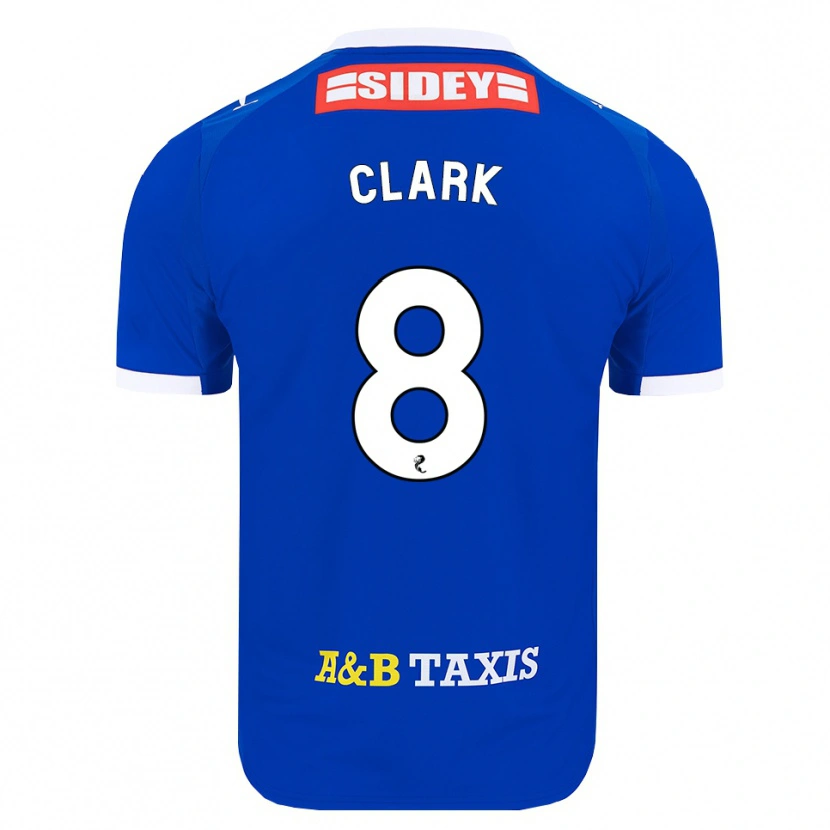 DanxenキッズHannah Clark#8青赤黄ホームシャツ2026/27ジャージーユニフォーム
