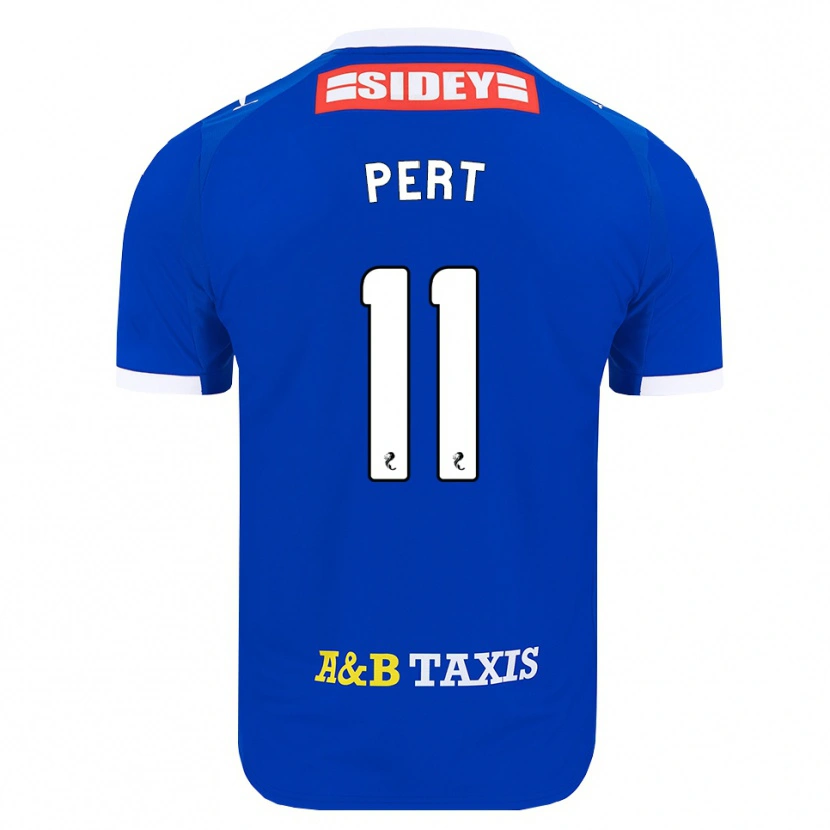 DanxenキッズBailey Pert#11青赤黄ホームシャツ2026/27ジャージーユニフォーム