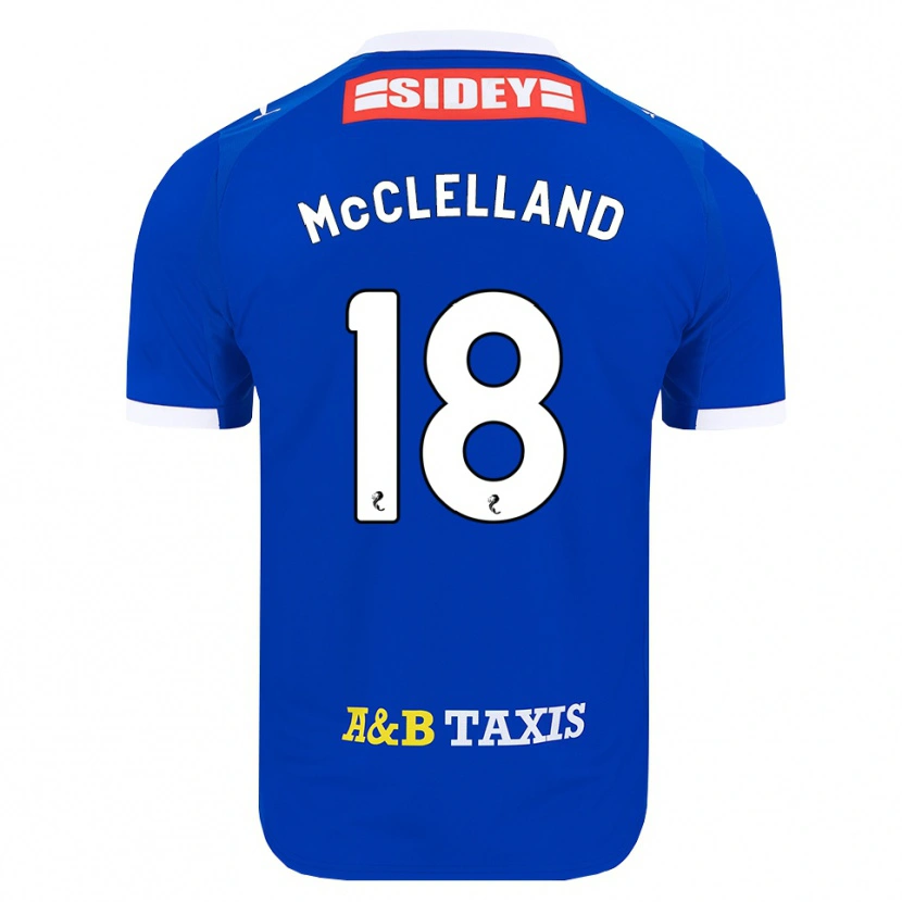 Danxenキッズサム・マクレランド#18青赤黄ホームシャツ2026/27ジャージーユニフォーム