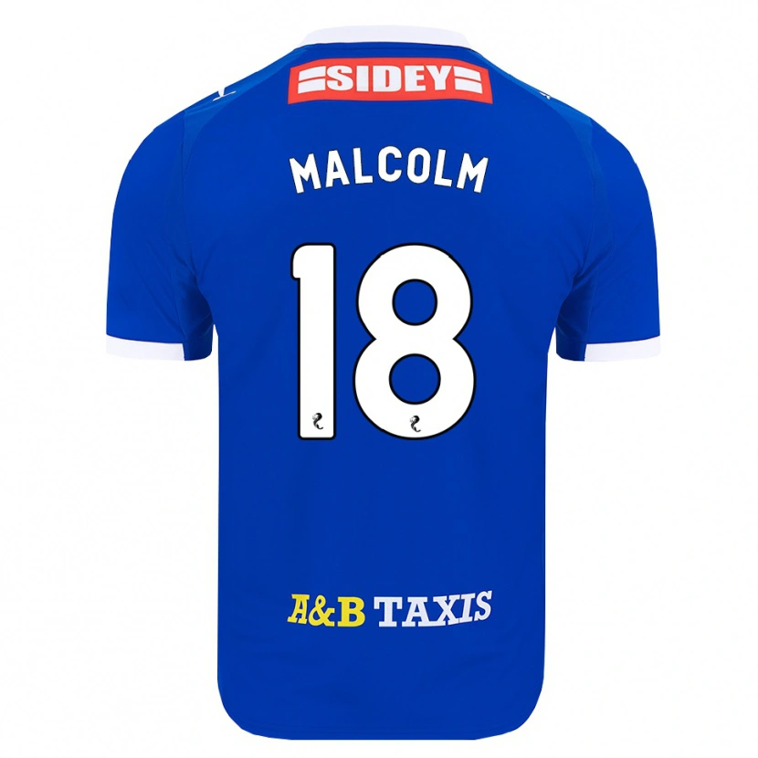 DanxenキッズJodie Malcolm#18青赤黄ホームシャツ2026/27ジャージーユニフォーム
