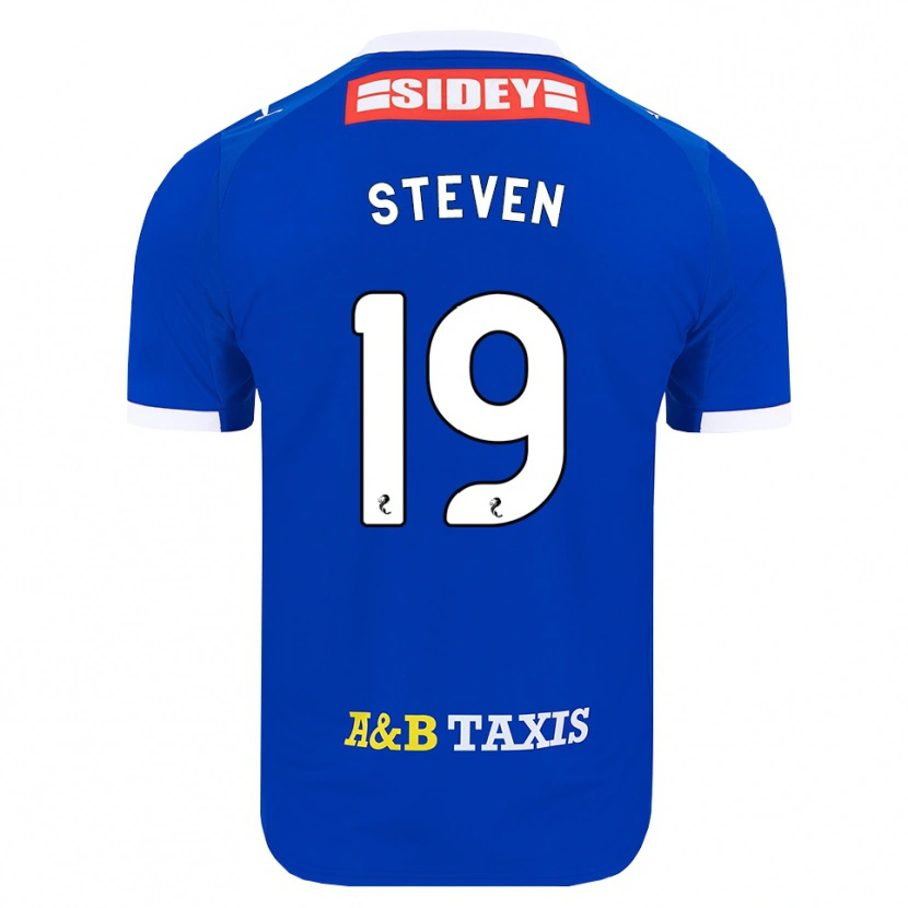 DanxenキッズTaylor Steven#19青赤黄ホームシャツ2026/27ジャージーユニフォーム
