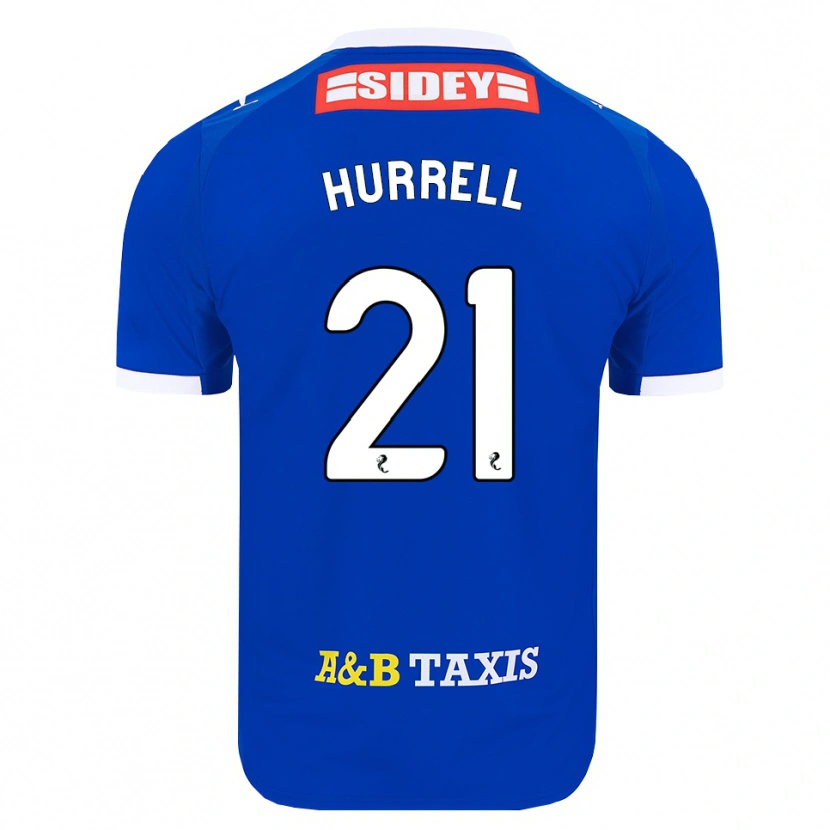 DanxenキッズOlivia Hurrell#21青赤黄ホームシャツ2026/27ジャージーユニフォーム