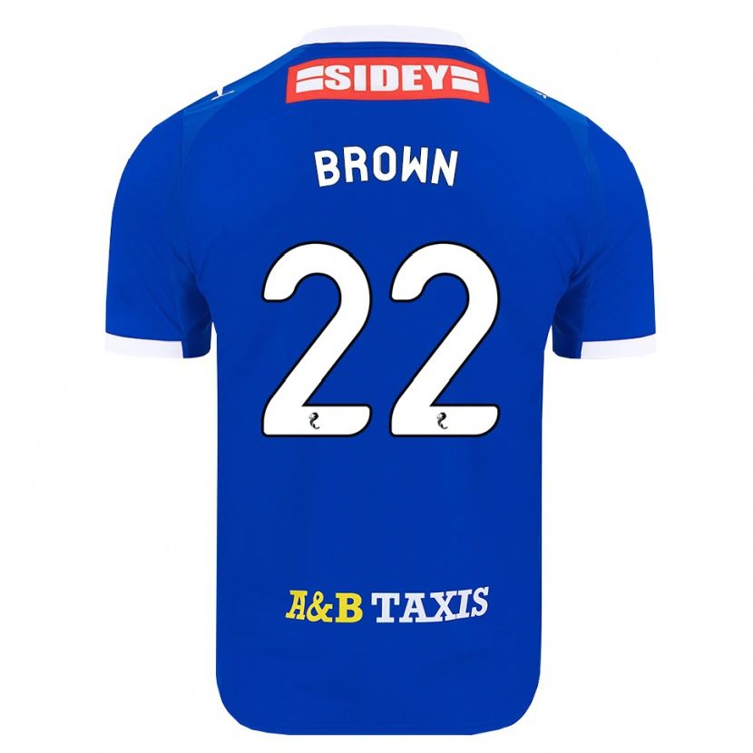 DanxenキッズCameron Brown#22青赤黄ホームシャツ2026/27ジャージーユニフォーム