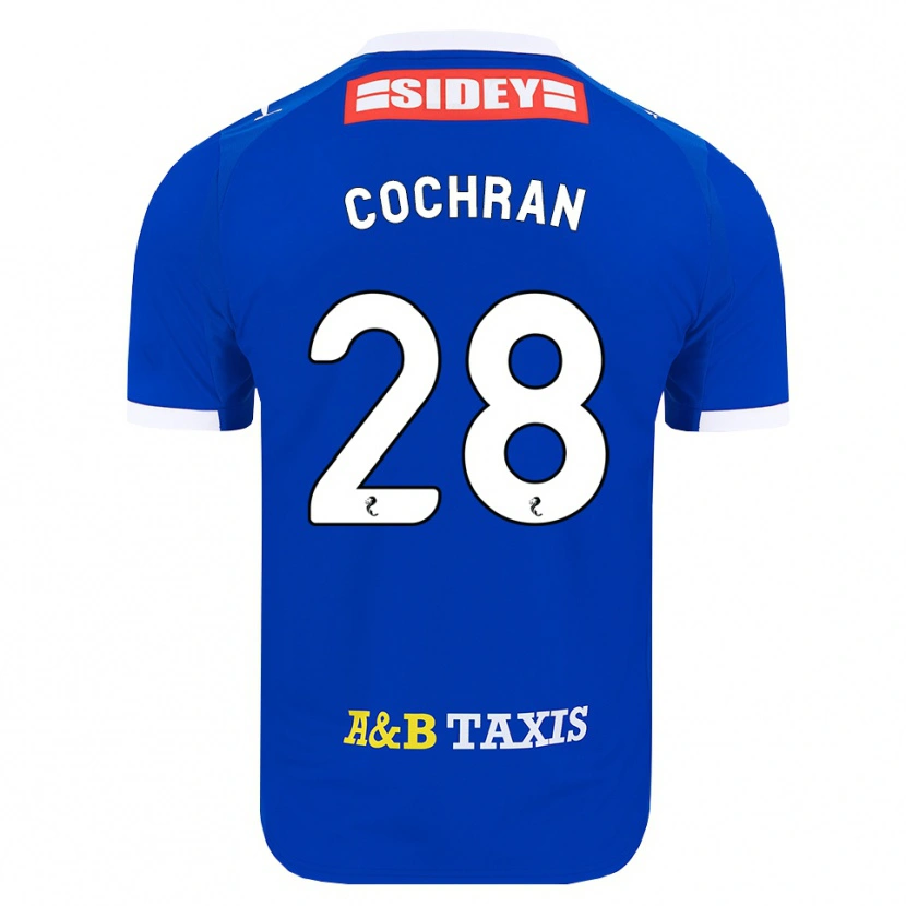 DanxenキッズBobby Cochran#28青赤黄ホームシャツ2026/27ジャージーユニフォーム