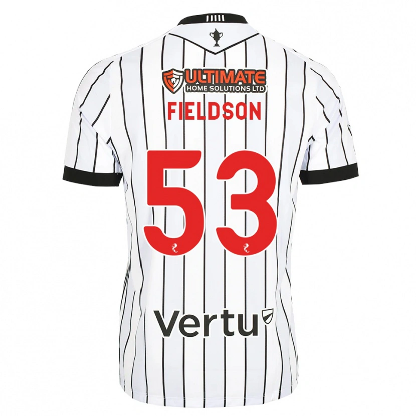 Danxenキッズヘンリー・フィエルドソン#53白黒赤ホームシャツ2026/27ジャージーユニフォーム