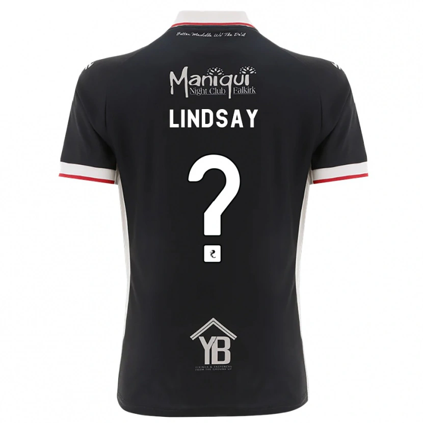 DanxenキッズCasey Lindsay#0黒白赤ホームシャツ2026/27ジャージーユニフォーム