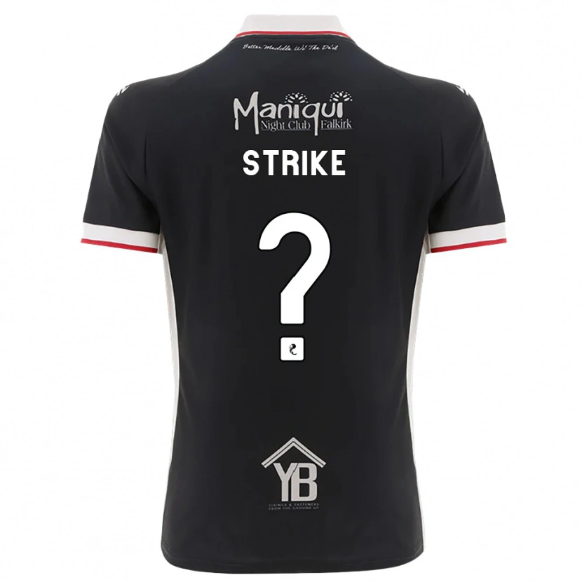 DanxenキッズAlly Strike#0黒白赤ホームシャツ2026/27ジャージーユニフォーム