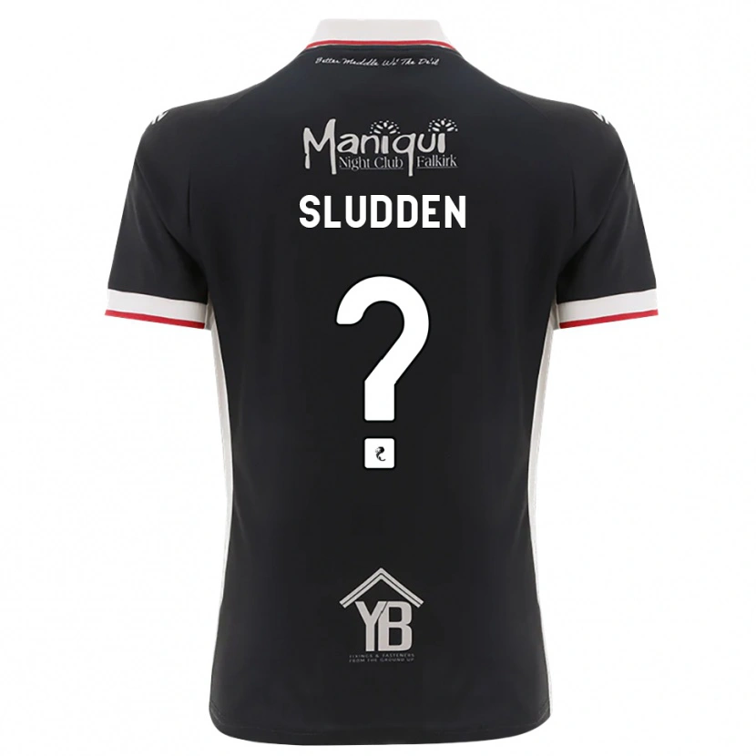 DanxenキッズErin Sludden#0黒白赤ホームシャツ2026/27ジャージーユニフォーム