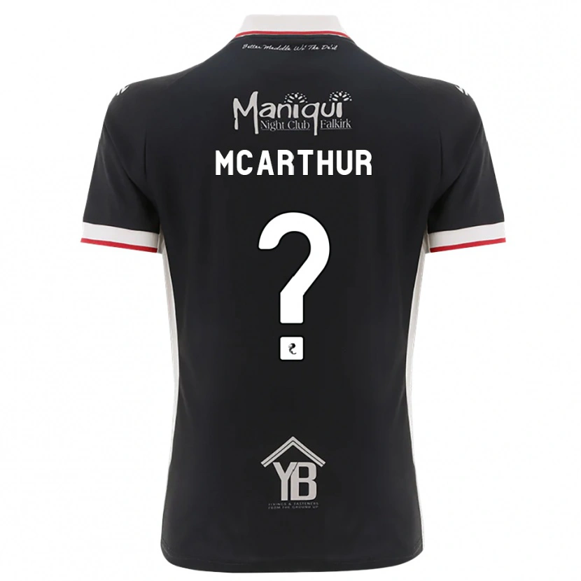 DanxenキッズLucy Mcarthur#0黒白赤ホームシャツ2026/27ジャージーユニフォーム