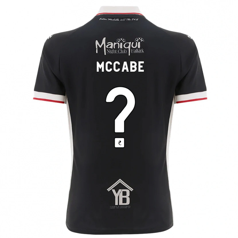 DanxenキッズKaren Mccabe#0黒白赤ホームシャツ2026/27ジャージーユニフォーム