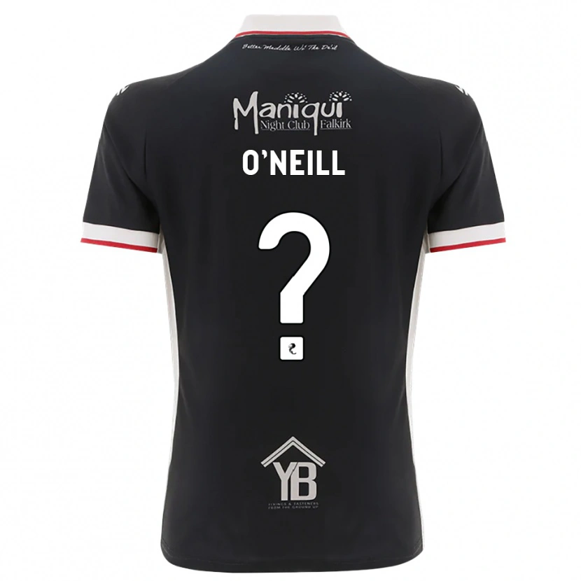 DanxenキッズRobyn O'neill#0黒白赤ホームシャツ2026/27ジャージーユニフォーム