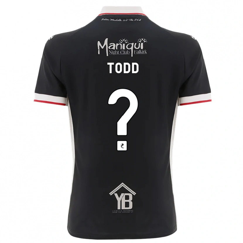 DanxenキッズShannon Todd#0黒白赤ホームシャツ2026/27ジャージーユニフォーム