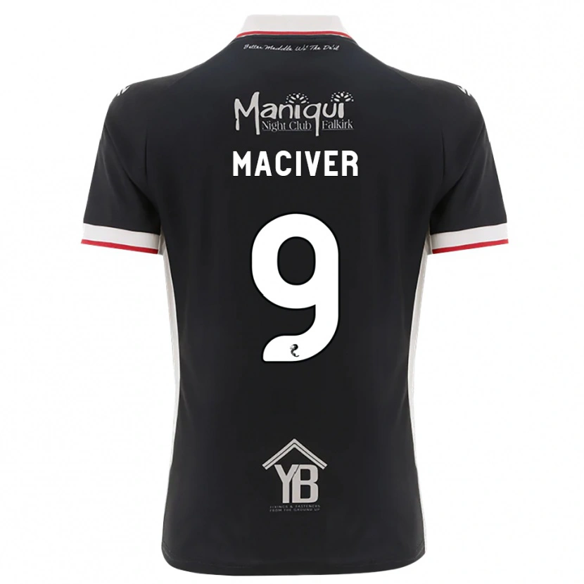 Danxenキッズロス・マシバー#9黒白赤ホームシャツ2026/27ジャージーユニフォーム