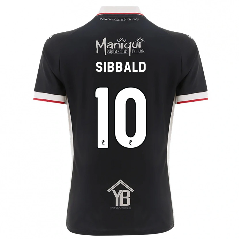 Danxenキッズクレイグ・シバルド#10黒白赤ホームシャツ2026/27ジャージーユニフォーム