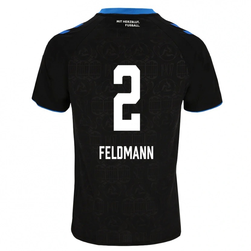 DanxenキッズOle Feldmann#2ブラック ホワイト レッドホームシャツ2026/27ジャージーユニフォーム