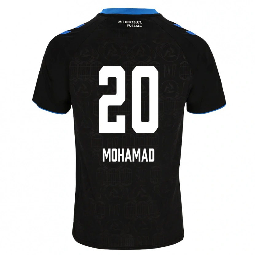 DanxenキッズHassan Mohamad#20ブラック ホワイト レッドホームシャツ2026/27ジャージーユニフォーム