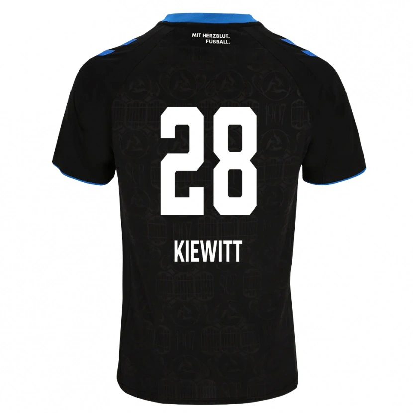 DanxenキッズLucas Kiewitt#28ブラック ホワイト レッドホームシャツ2026/27ジャージーユニフォーム
