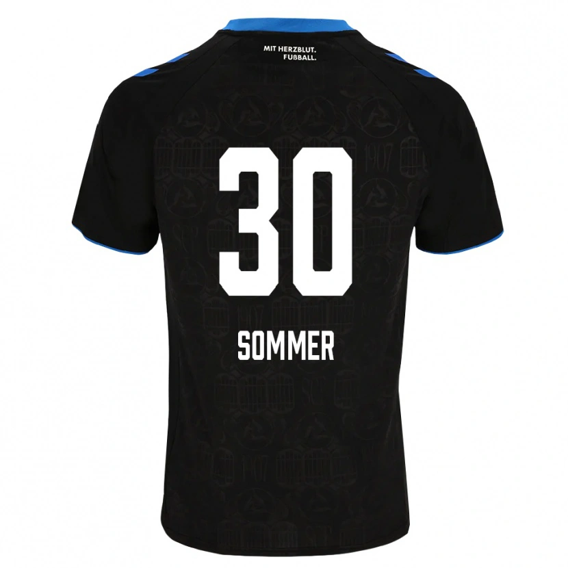 DanxenキッズKonstantin Sommer#30ブラック ホワイト レッドホームシャツ2026/27ジャージーユニフォーム
