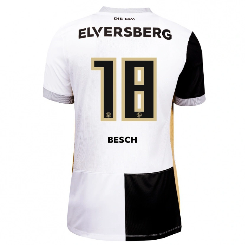 DanxenキッズPhilipp Besch#18ブラック ホワイト ブラウンホームシャツ2026/27ジャージーユニフォーム