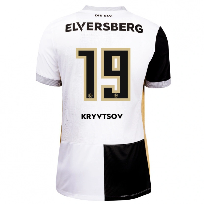 DanxenキッズNikita Kryvtsov#19ブラック ホワイト ブラウンホームシャツ2026/27ジャージーユニフォーム