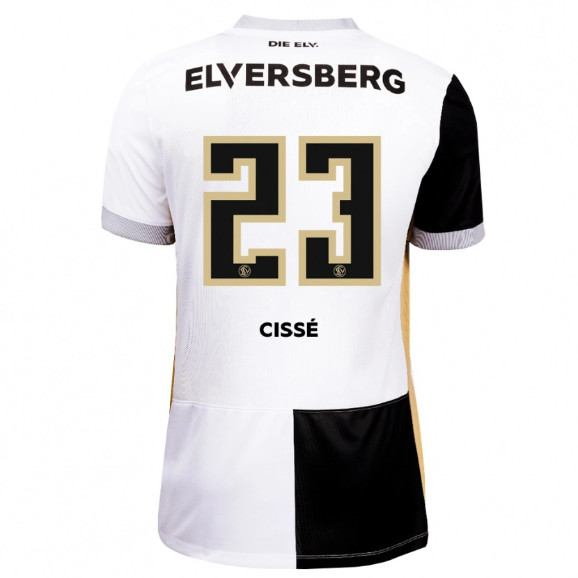 DanxenキッズSalif Cissé#23ブラック ホワイト ブラウンホームシャツ2026/27ジャージーユニフォーム