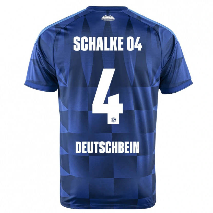 DanxenキッズLasse Deutschbein#4ダークブルー イエロー ホワイトホームシャツ2026/27ジャージーユニフォーム