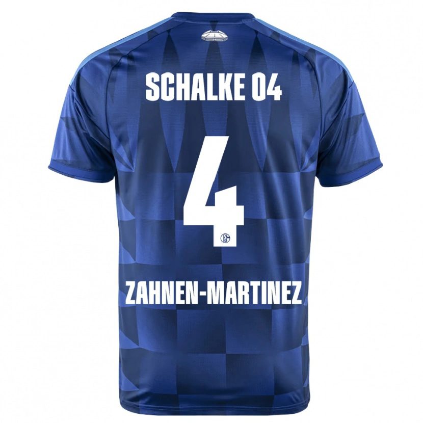 DanxenキッズPablo Zahnen-Martinez#4ダークブルー イエロー ホワイトホームシャツ2026/27ジャージーユニフォーム