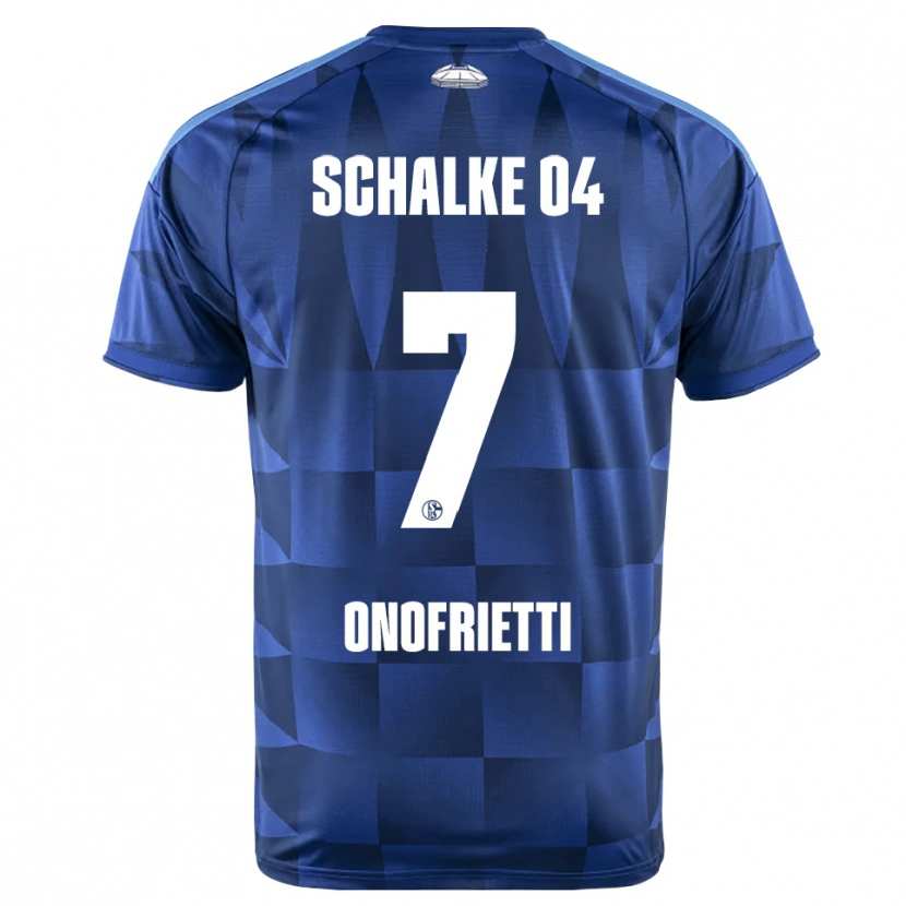 DanxenキッズVincenzo Onofrietti#7ダークブルー イエロー ホワイトホームシャツ2026/27ジャージーユニフォーム
