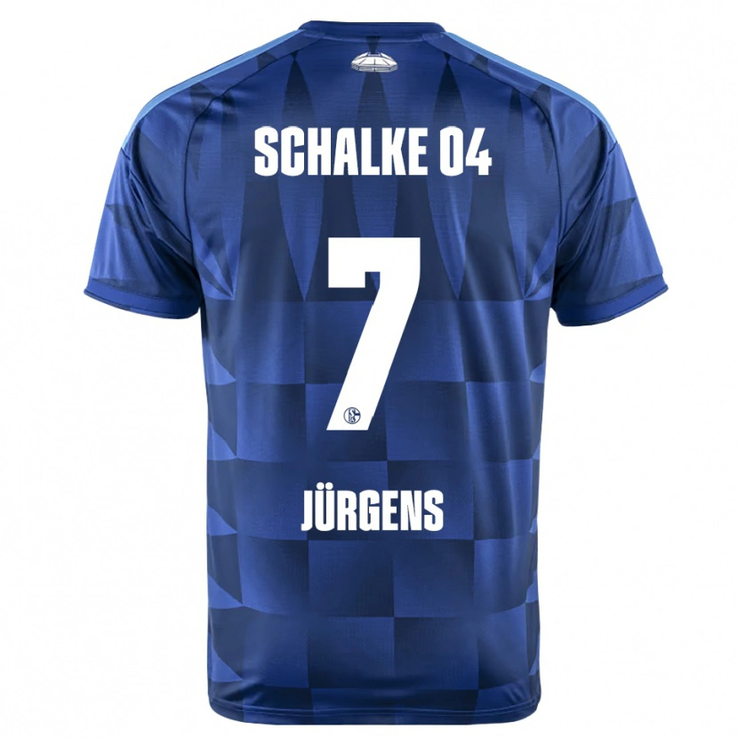 DanxenキッズCelina Jürgens#7ダークブルー イエロー ホワイトホームシャツ2026/27ジャージーユニフォーム