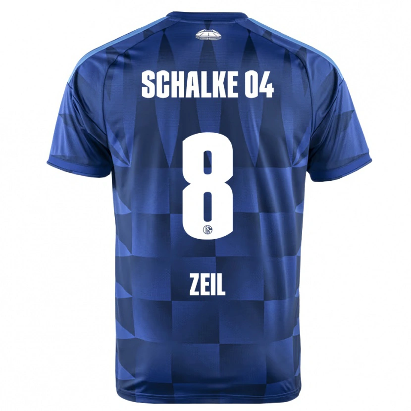 DanxenキッズEmil Zeil#8ダークブルー イエロー ホワイトホームシャツ2026/27ジャージーユニフォーム
