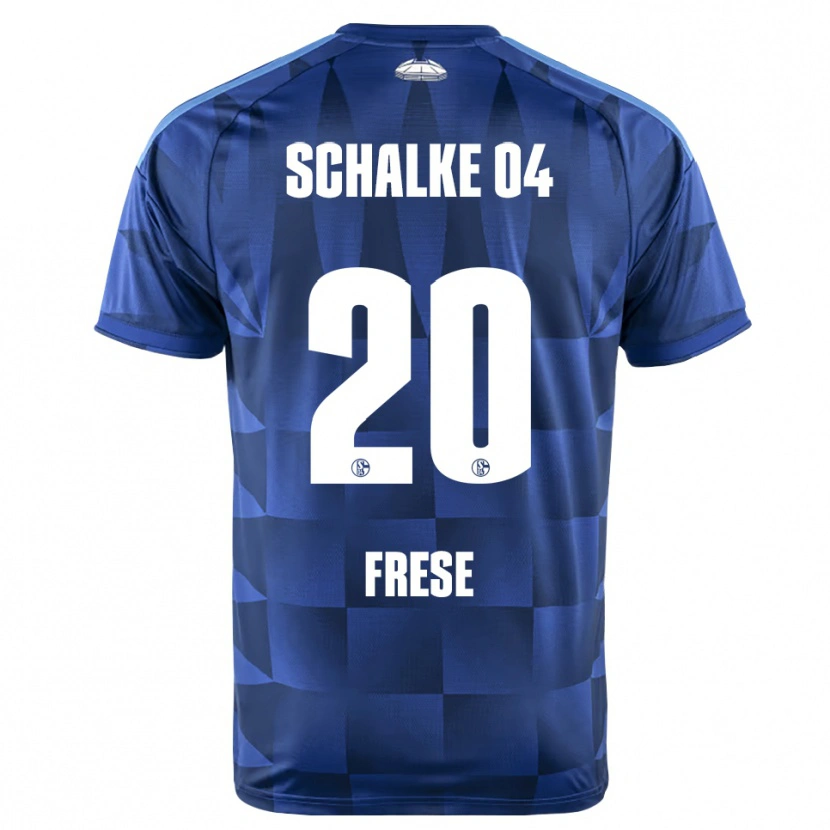 DanxenキッズNiklas Frese#20ダークブルー イエロー ホワイトホームシャツ2026/27ジャージーユニフォーム