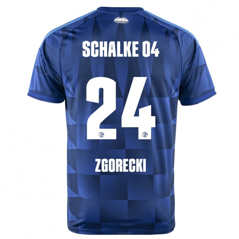 DanxenキッズJonas Zgorecki#24ダークブルー イエロー ホワイトホームシャツ2026/27ジャージーユニフォーム