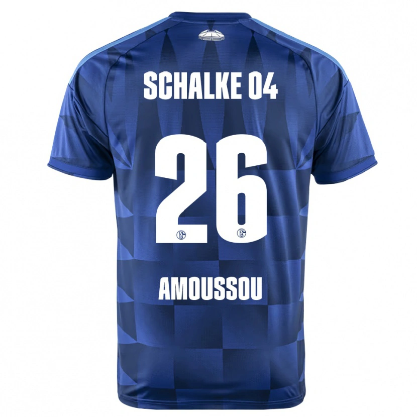 DanxenキッズZaid Tchibara#26ダークブルー イエロー ホワイトホームシャツ2026/27ジャージーユニフォーム