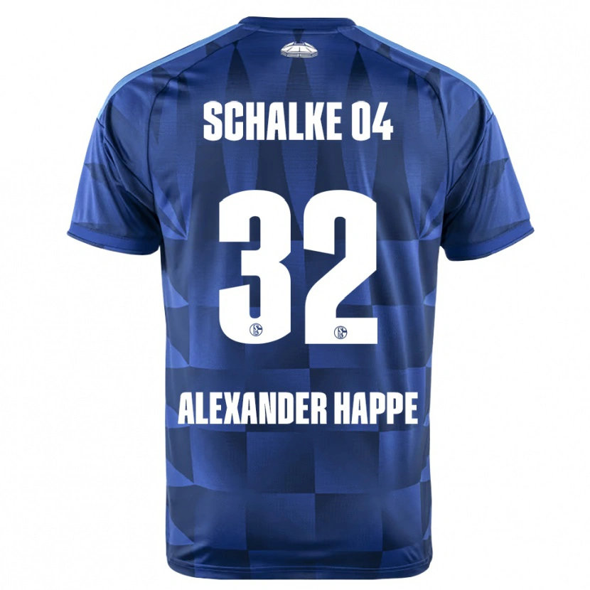 DanxenキッズLuca Alexander Happe#32ダークブルー イエロー ホワイトホームシャツ2026/27ジャージーユニフォーム