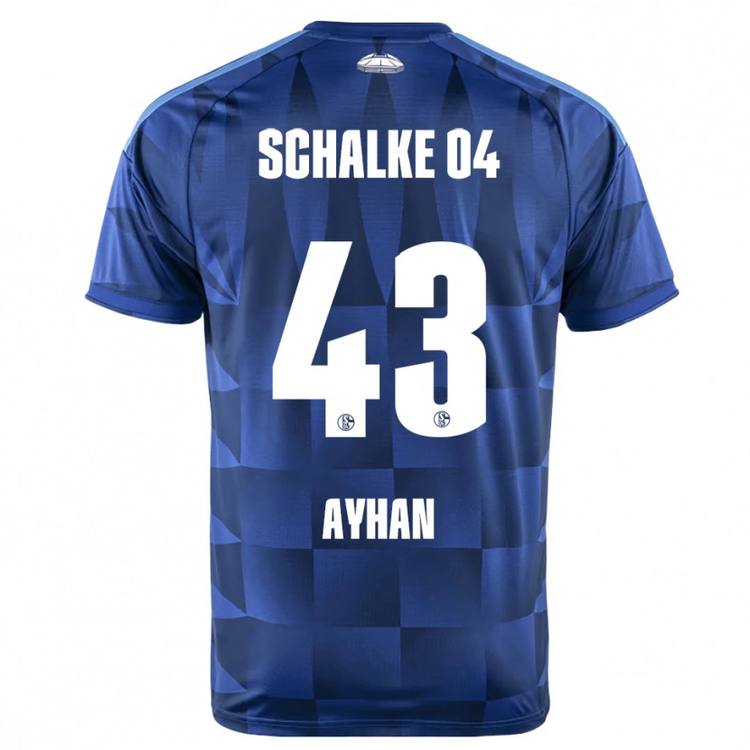 DanxenキッズMertcan Ayhan#43ダークブルー イエロー ホワイトホームシャツ2026/27ジャージーユニフォーム