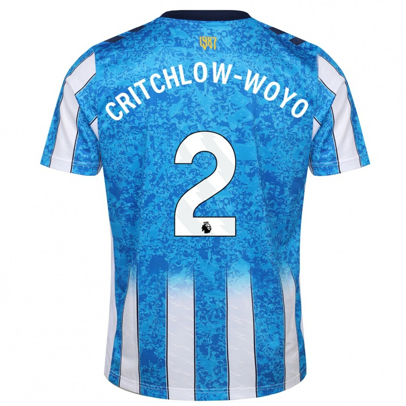 DanxenキッズTionne Critchlow-Woyo#2ホワイト ブルー オレンジホームシャツ2026/27ジャージーユニフォーム