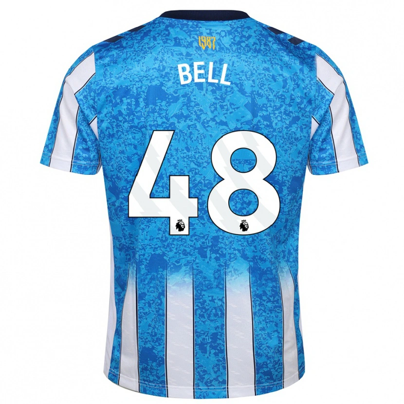 DanxenキッズLuke Bell#48ホワイト ブルー オレンジホームシャツ2026/27ジャージーユニフォーム