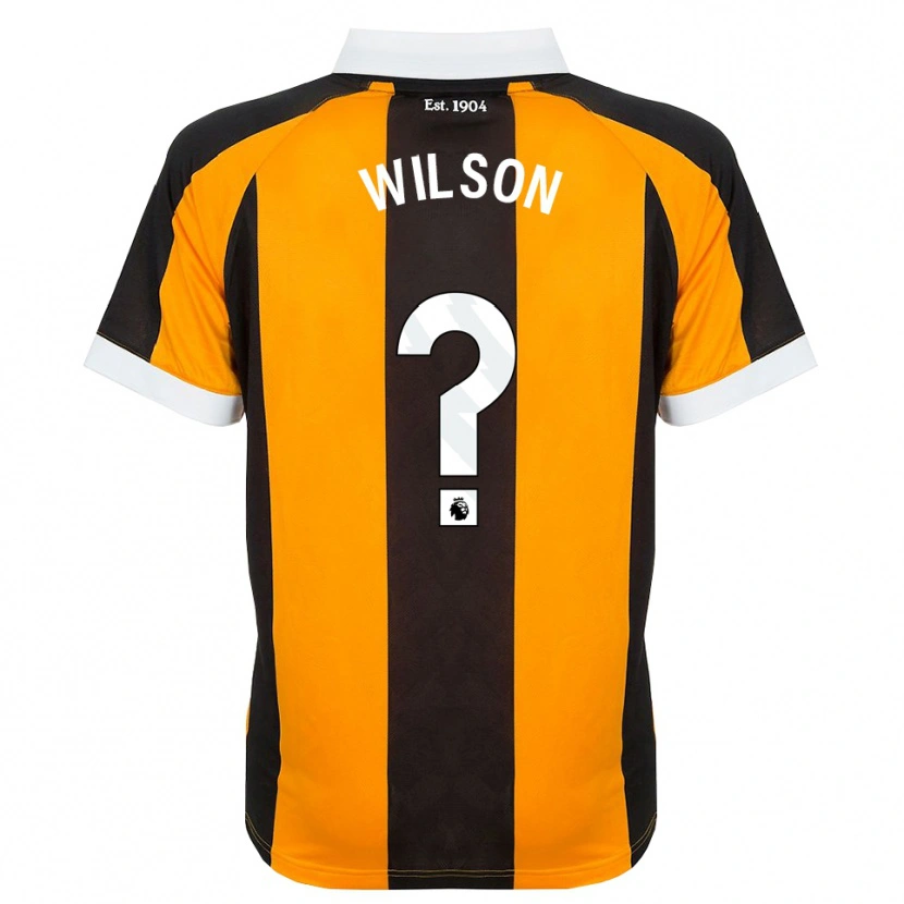 DanxenキッズGeorge Wilson#0オレンジ ブラック ホワイトホームシャツ2026/27ジャージーユニフォーム