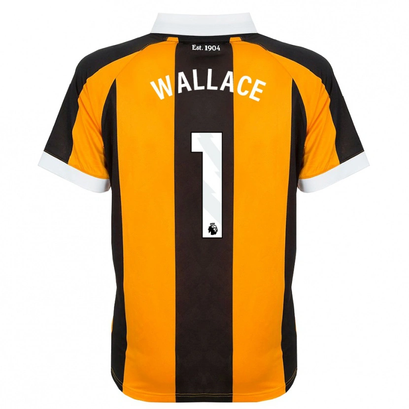 DanxenキッズAbbi Wallace#1オレンジ ブラック ホワイトホームシャツ2026/27ジャージーユニフォーム