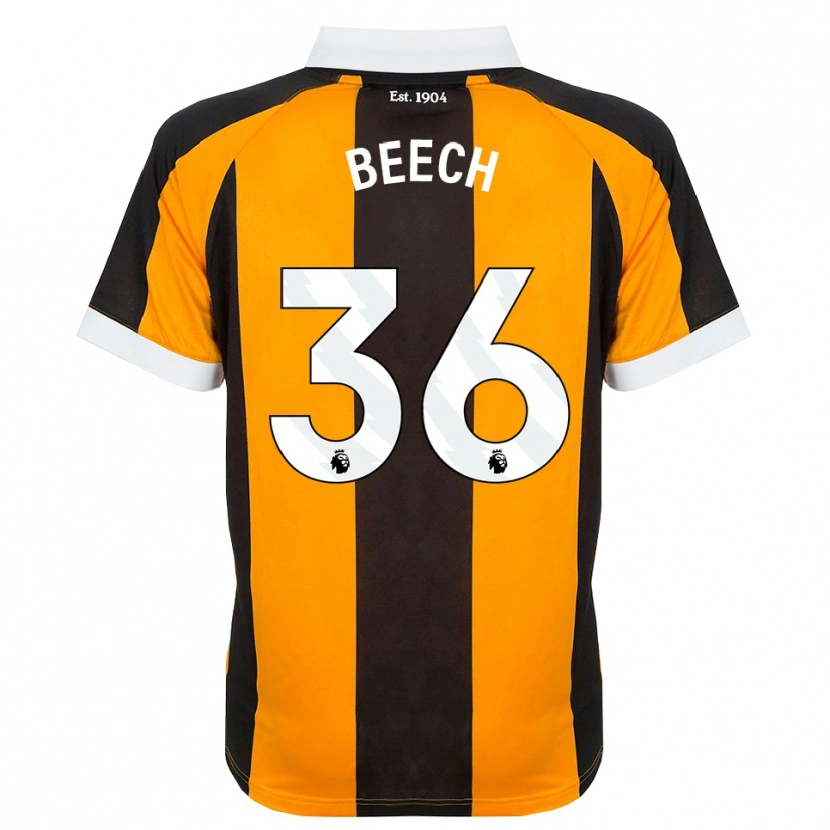 DanxenキッズAmy Beech#36オレンジ ブラック ホワイトホームシャツ2026/27ジャージーユニフォーム