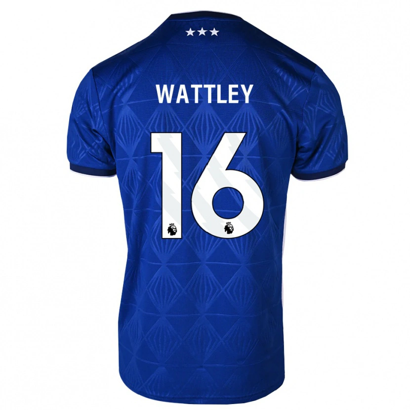 DanxenキッズZac Wattley#16ミディアムブルー ホワイト レッドホームシャツ2026/27ジャージーユニフォーム