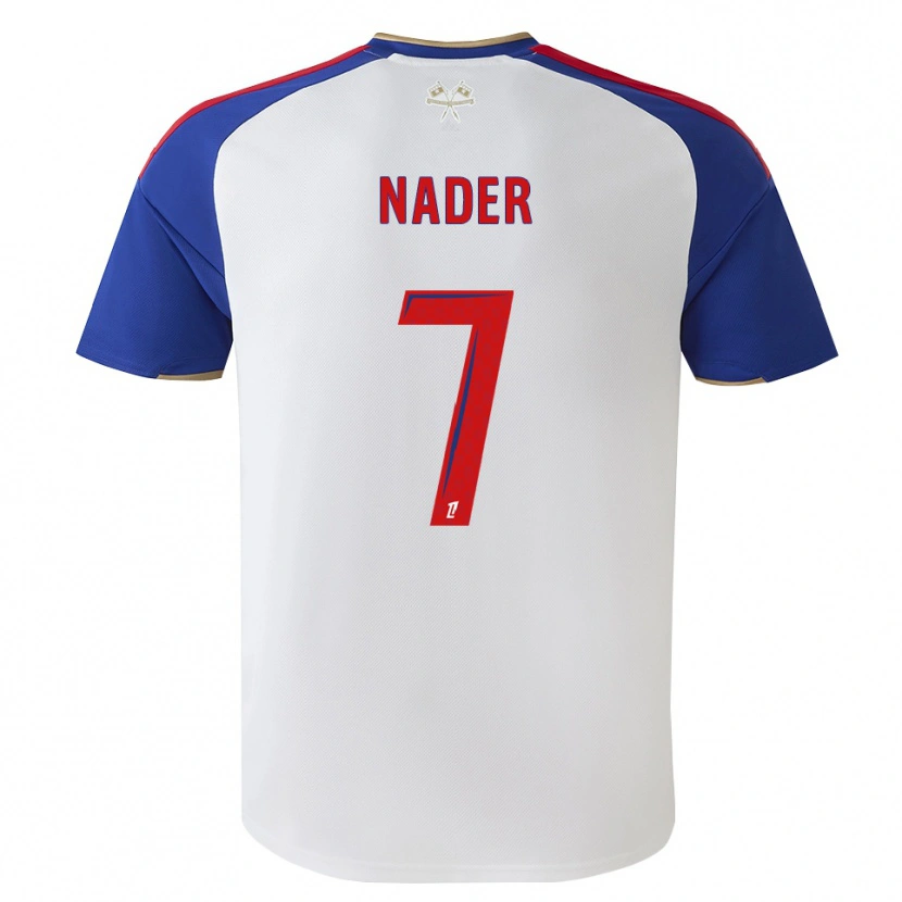 DanxenキッズSaad Nader#7ロイヤルブルー レッド ホワイトホームシャツ2026/27ジャージーユニフォーム