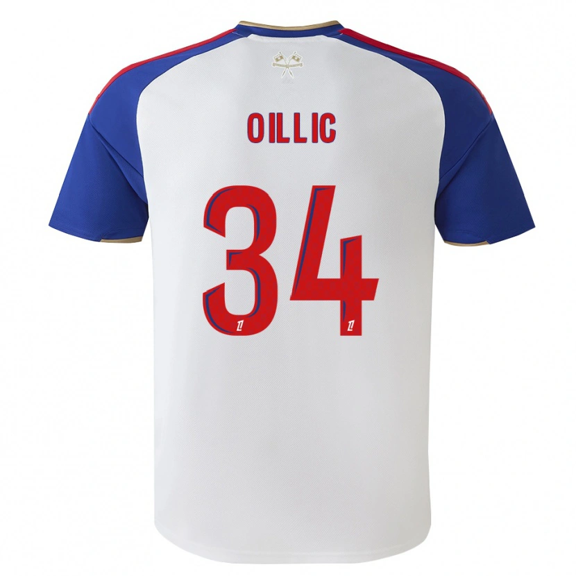DanxenキッズLaureen Oillic#34ロイヤルブルー レッド ホワイトホームシャツ2026/27ジャージーユニフォーム