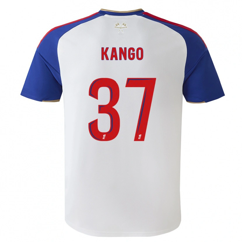 Danxenキッズスティーブ・カンゴ#37ロイヤルブルー レッド ホワイトホームシャツ2026/27ジャージーユニフォーム