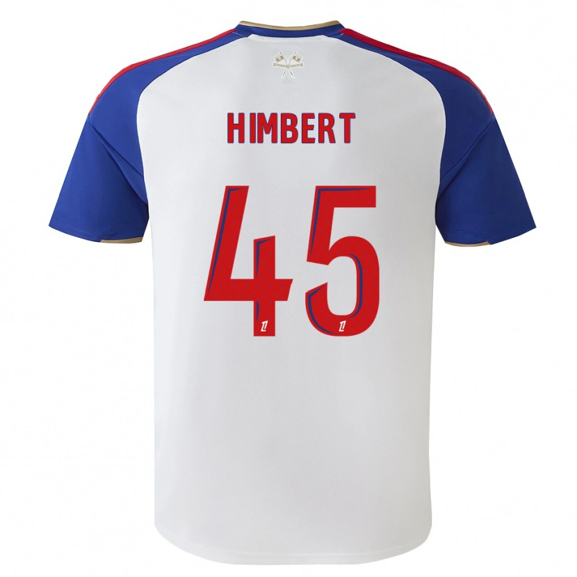 DanxenキッズRémi Himbert#45ロイヤルブルー レッド ホワイトホームシャツ2026/27ジャージーユニフォーム