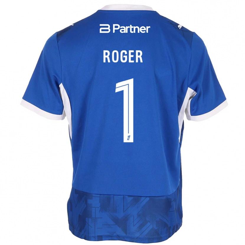 DanxenキッズEthan Roger#1ミディアムブルー ホワイトホームシャツ2026/27ジャージーユニフォーム